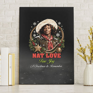 Nat Love Wild West Christmas Canvas Wall Art African American Cowboy Holiday Portrait Art