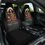 Nat Love Wild West Christmas Car Seat Cover African American Cowboy Holiday Portrait Art