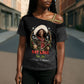 Nat Love Wild West Christmas Cross Shoulder Shirt African American Cowboy Holiday Portrait Art