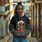 Nat Love Wild West Christmas Hoodie African American Cowboy Holiday Portrait Art