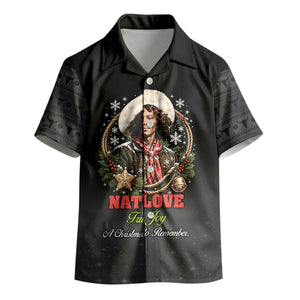Nat Love Wild West Christmas Kid Hawaiian Shirt African American Cowboy Holiday Portrait Art
