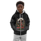 Nat Love Wild West Christmas Kid Hoodie African American Cowboy Holiday Portrait Art