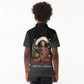 Nat Love Wild West Christmas Kid Polo Shirt African American Cowboy Holiday Portrait Art