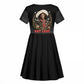 Nat Love Wild West Christmas Kid Short Sleeve Dress African American Cowboy Holiday Portrait Art