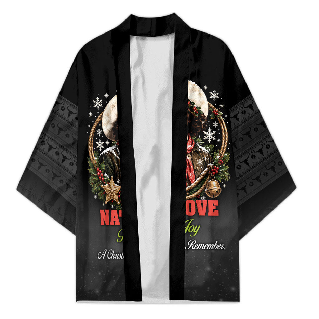 Nat Love Wild West Christmas Kimono African American Cowboy Holiday Portrait Art