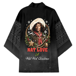 Nat Love Wild West Christmas Kimono African American Cowboy Holiday Portrait Art