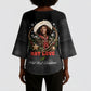 Nat Love Wild West Christmas Kimono Sleeve Blouse African American Cowboy Holiday Portrait Art