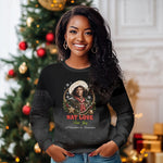 Nat Love Wild West Christmas Ugly Christmas Sweater African American Cowboy Holiday Portrait Art