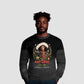 Nat Love Wild West Christmas Ugly Christmas Sweater African American Cowboy Holiday Portrait Art