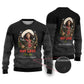 Nat Love Wild West Christmas Ugly Christmas Sweater African American Cowboy Holiday Portrait Art