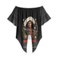 Nat Love Wild West Christmas Off Shoulder Wrap Waist Top African American Cowboy Holiday Portrait Art