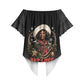 Nat Love Wild West Christmas Off Shoulder Wrap Waist Top African American Cowboy Holiday Portrait Art