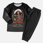 Nat Love Wild West Christmas Pajama Set African American Cowboy Holiday Portrait Art