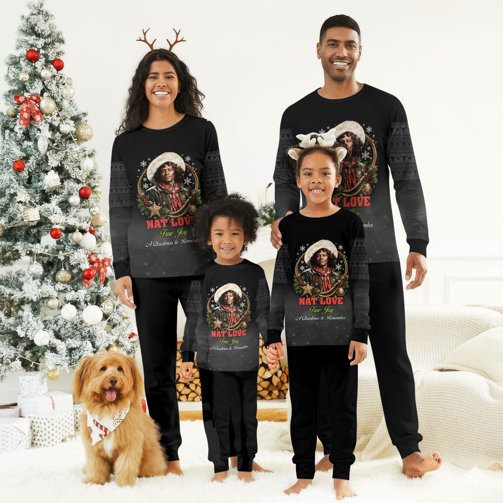 Nat Love Wild West Christmas Pajama Set African American Cowboy Holiday Portrait Art