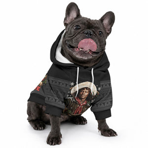 Nat Love Wild West Christmas Pet Hoodie African American Cowboy Holiday Portrait Art