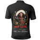 Nat Love Wild West Christmas Polo Shirt African American Cowboy Holiday Portrait Art