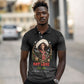 Nat Love Wild West Christmas Polo Shirt African American Cowboy Holiday Portrait Art