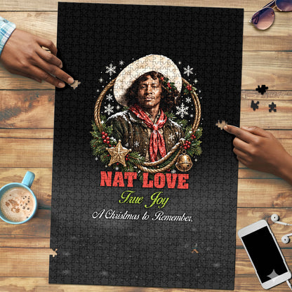 Nat Love Wild West Christmas Puzzle African American Cowboy Holiday Portrait Art