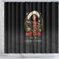 Nat Love Wild West Christmas Shower Curtain African American Cowboy Holiday Portrait Art