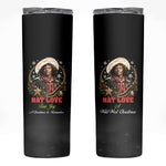 Nat Love Wild West Christmas Skinny Tumbler African American Cowboy Holiday Portrait Art