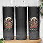 Nat Love Wild West Christmas Skinny Tumbler African American Cowboy Holiday Portrait Art