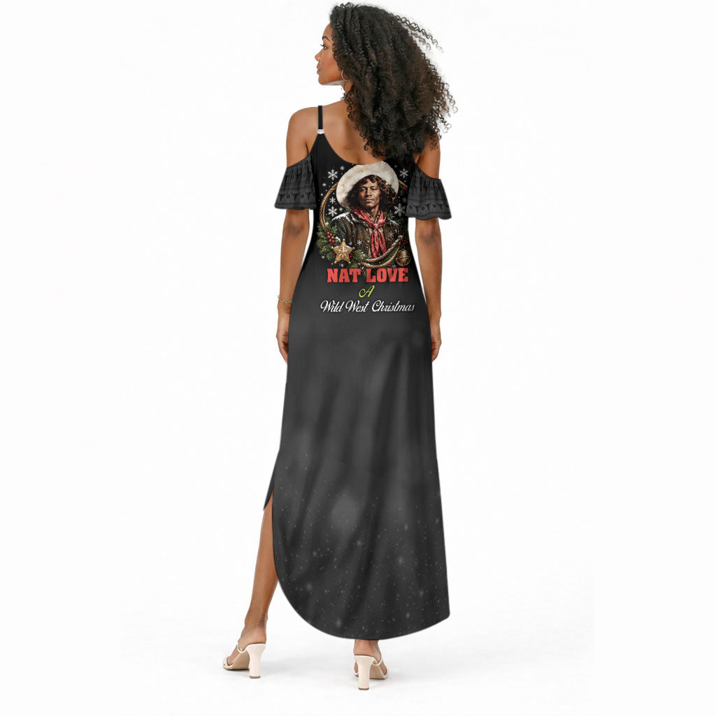 Nat Love Wild West Christmas Summer Maxi Dress African American Cowboy Holiday Portrait Art