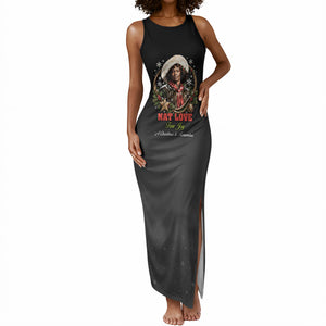 Nat Love Wild West Christmas Tank Maxi Dress African American Cowboy Holiday Portrait Art