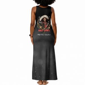 Nat Love Wild West Christmas Tank Maxi Dress African American Cowboy Holiday Portrait Art