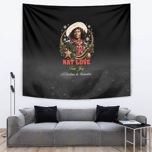 Nat Love Wild West Christmas Tapestry African American Cowboy Holiday Portrait Art