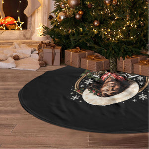 Nat Love Wild West Christmas Tree Skirt African American Cowboy Holiday Portrait Art