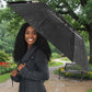 Nat Love Wild West Christmas Umbrella African American Cowboy Holiday Portrait Art