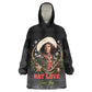 Nat Love Wild West Christmas Wearable Blanket Hoodie African American Cowboy Holiday Portrait Art