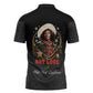 Nat Love Wild West Christmas Zipper Polo Shirt African American Cowboy Holiday Portrait Art
