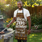 Personalized African 70th Birthday Apron Tribal Pattern Mudcloth Heritage Art