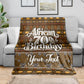 Personalized African 70th Birthday Blanket Tribal Pattern Mudcloth Heritage Art