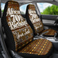 Personalized African 70th Birthday Car Seat Cover Tribal Pattern Mudcloth Heritage Art