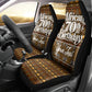 Personalized African 70th Birthday Car Seat Cover Tribal Pattern Mudcloth Heritage Art