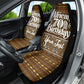 Personalized African 70th Birthday Car Seat Cover Tribal Pattern Mudcloth Heritage Art