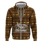 Personalized African 70th Birthday Hoodie Tribal Pattern Mudcloth Heritage Art