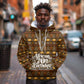 Personalized African 70th Birthday Hoodie Tribal Pattern Mudcloth Heritage Art