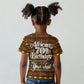 Personalized African 70th Birthday Kid T shirt Tribal Pattern Mudcloth Heritage Art