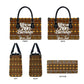 Personalized African 70th Birthday Leather Bag Tribal Pattern Mudcloth Heritage Art