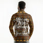 Personalized African 70th Birthday Long Sleeve Polo Shirt Tribal Pattern Mudcloth Heritage Art