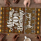 Personalized African 70th Birthday Puzzle Tribal Pattern Mudcloth Heritage Art