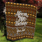 Personalized African 70th Birthday Quilt Tribal Pattern Mudcloth Heritage Art