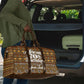 Personalized African 70th Birthday Travel Bag Tribal Pattern Mudcloth Heritage Art