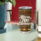 Personalized African 70th Birthday Tumbler Cup Tribal Pattern Mudcloth Heritage Art
