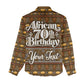 Personalized African 70th Birthday Women Casual Shirt Tribal Pattern Mudcloth Heritage Art