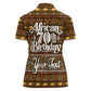 Personalized African 70th Birthday Women Polo Shirt Tribal Pattern Mudcloth Heritage Art
