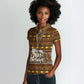 Personalized African 70th Birthday Women Polo Shirt Tribal Pattern Mudcloth Heritage Art